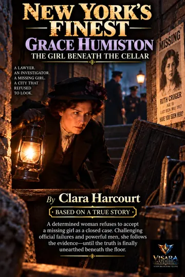 Grace Humiston: The Girl Beneath the Cellar by Clara Harcourt book cover