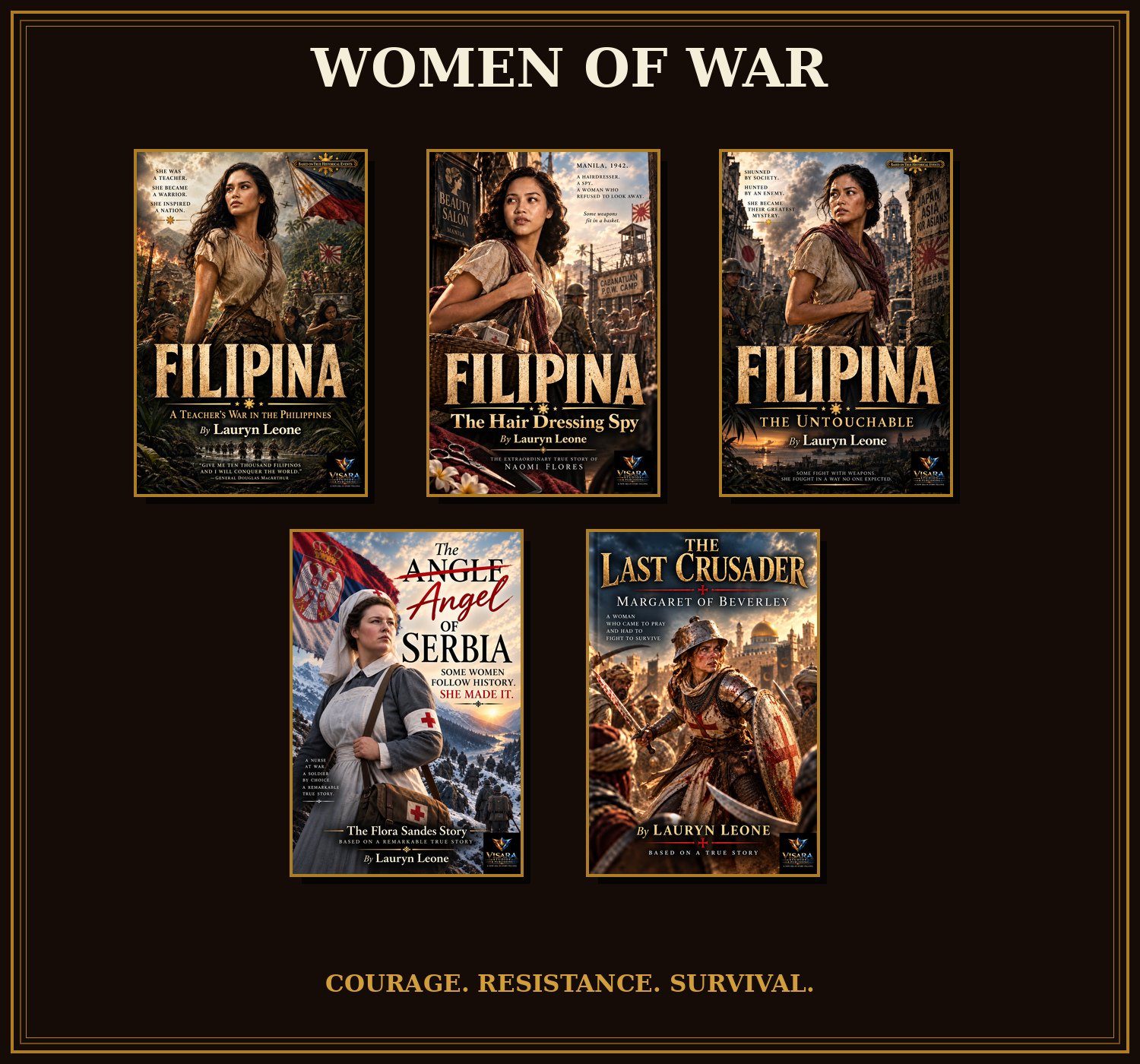 Women of War collection featuring five books